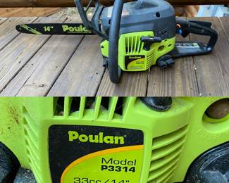 Poulan Model P3314 Gas 14” Chain Saw