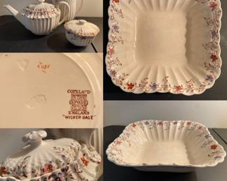 Copeland Spode England Wicker Dale China Teapot