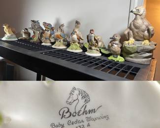 Collection of Porcelain Boehm USA Birds