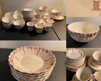 Copeland Spode England Wicker Dale Large Set of China