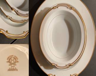 Vintage Noritake Goldcroft Japan #4983 China 2 sizes Oval Serving Platers & Vegetable Bowl 