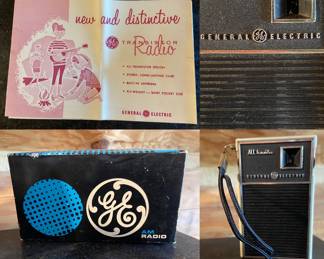 G.E. All Transistor AM Radio Original Box & Pamphlet 