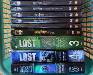 Harry Potter DVD’s
Lost Seasons 3-5 DVD Box Sets