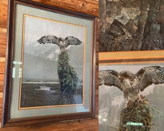 Rod Frederick Framed Eagle 1984 Print