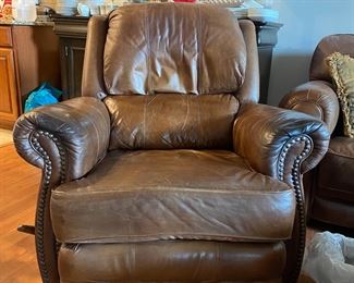 Leather recliner