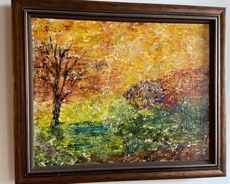 framed painting