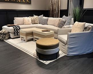 Sectional Sofa from Homemakers: Used Sparingly — Like New. 

Accent Pieces and Furniture from Accents and Interiors in Urbandale. 