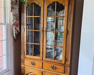 A Pair of Thomasville Glassed Book Case