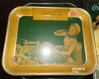 c1940 Coca Cola advertising tray