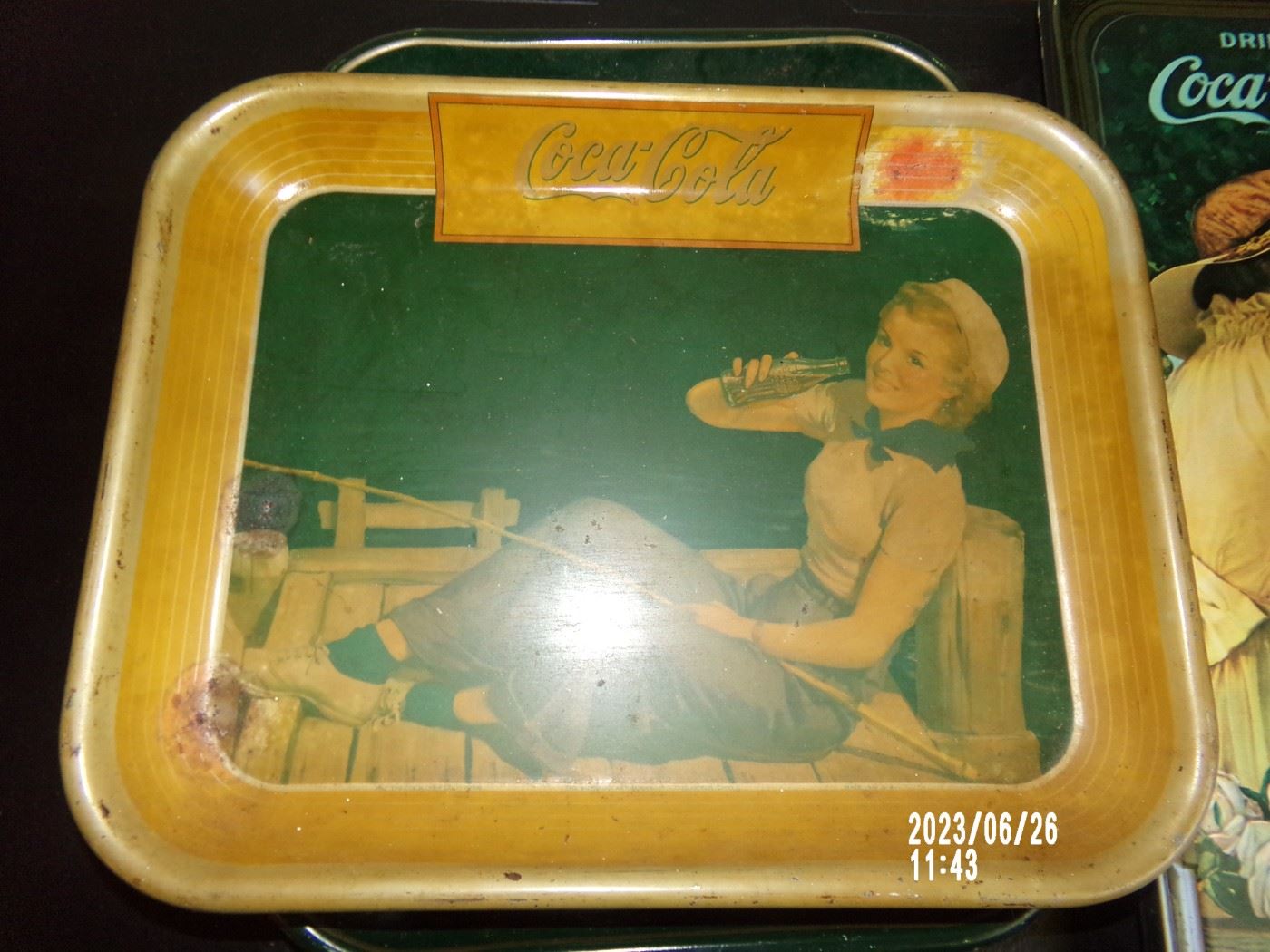 c1940 Coca Cola advertising tray
