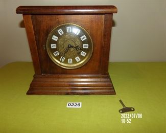 mantel clock  decor only
