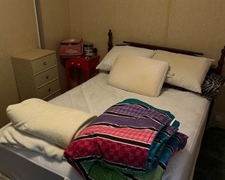 Full size bed, sewing items 