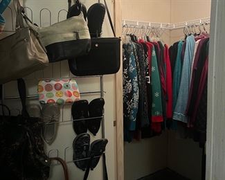 clothes, purses, shoes 