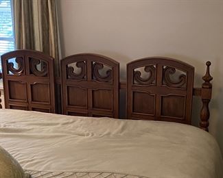 Queen headboard with mattress & box springs 