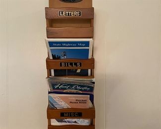 Vintage letter holder 