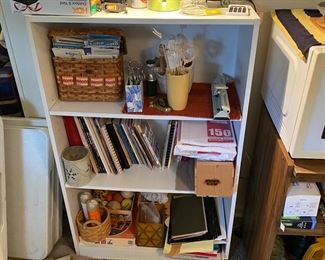 Small white shelf unit