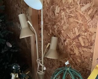 Vintage pole Lamp (now inside)