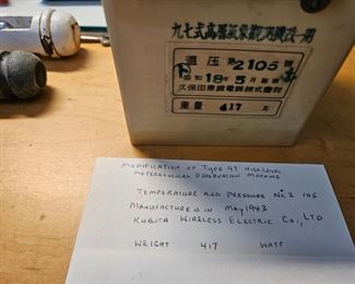 Meteorological instrument made May 1943