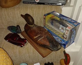Model cars...wooden duck decoys