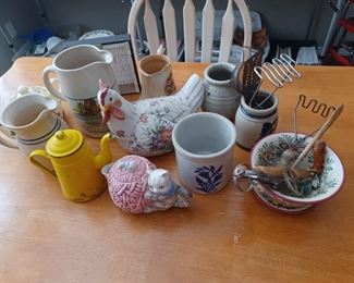 Crocks and vintage items