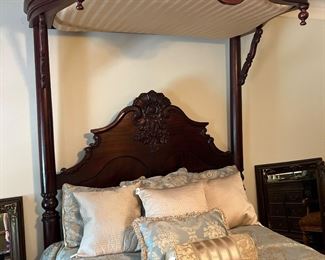 Antique half tester bed