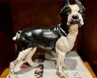Antique Cast iron Boston Terrier door stop