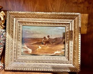 Original antique oil painting
