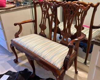 Chippendale - style loveseat