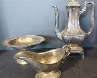 Silver plated pieces