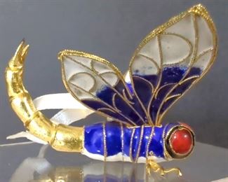 Cloisonné Dragonfly Ornament 