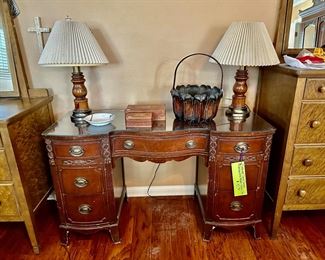 this desk has a matching chest on chest, nightstand.