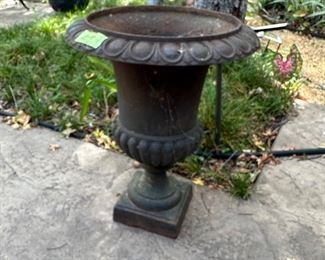 large cast iron urn