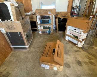 Several new in box but old stock appliances, asis because the warrantees are well expired, all are whirlpool left from home flipping in the last part of 2012