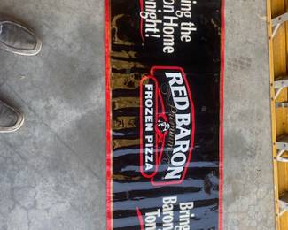 Advertising banner approx 2’ x 4’ 