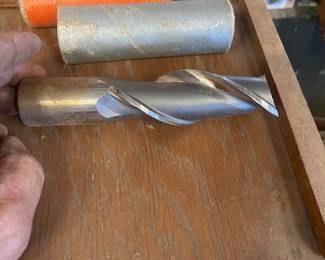1-1/4” x 5” End mill bit appears to be new and sharpe