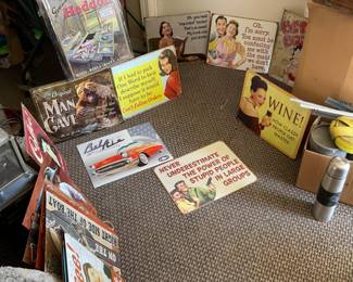 18 Tin Signs, we have about 10 additional not pictured