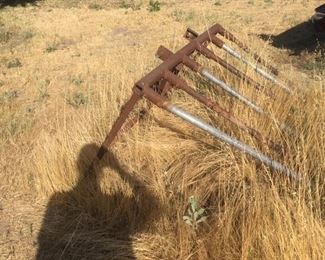 Hay or brush forks for tractor