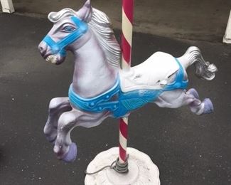 Metal horse lamp storefront horse ride size 