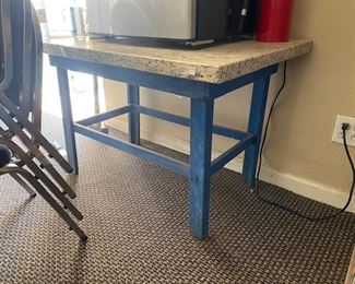 Primitive Table with new Granite Top