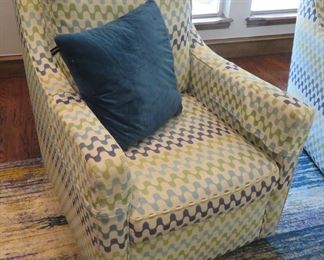 Pair of CR Laine swivel chairs