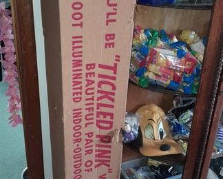 SUPER RARE Vintage Christmas Candle Blow Mold Wall Plaques W/ Original Box (From The Sears Paramus Park Mall (Paramus, NJ) Location)