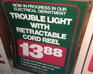 ORIGINAL & UNUSED Sears Department Store Advertising Sign From The Paramus Park Mall (Paramus, NJ) Location