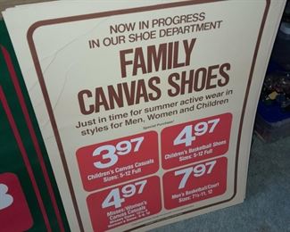 ORIGINAL & UNUSED Sears Department Store Advertising Sign From The Paramus Park Mall (Paramus, NJ) Location