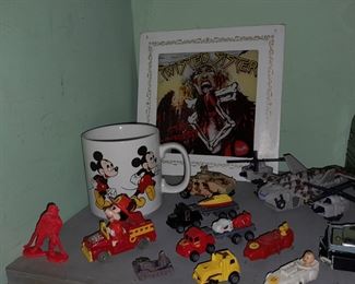 Mickey Mouse Mug & Car W/ Twisted Sister Plaque