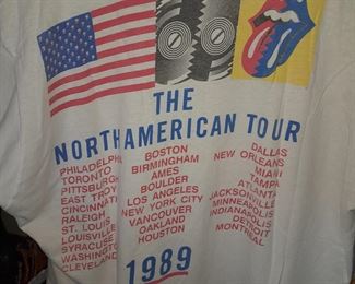 ORIGINAL 1989 Rolling Stones "The North American Tour" T-Shirt