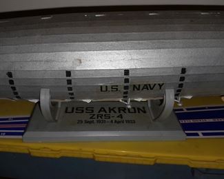 Vintage U.S. Navy USS Akron ZRS-4 Model Blimp (1931-->1933)