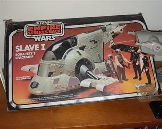 Vintage Star Wars Slave 1 W/ Original Box