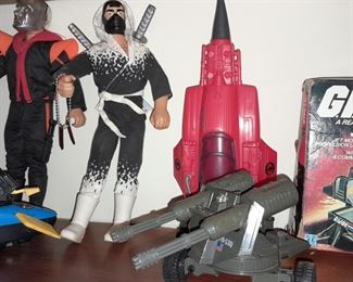 Vintage G.I.Joe ARAH Whirlwind Twin Cannon & Stellar Stiletto Vehicle