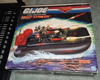 Vintage G.I.Joe Night Striker Boat Vehicle W/ ORIGINAL BOX