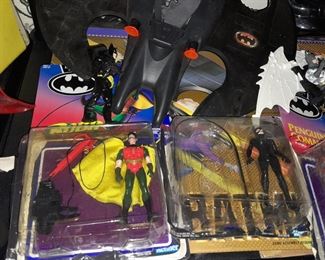 Vintage Batman Batmobiles & Figures W/ Original Boxes & Packages (ToyBiz)
